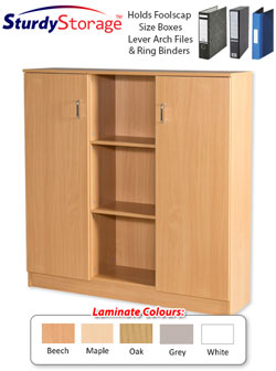 Sturdy Storage - 1312 x 1276mm Open Middle with Cupboard Sides