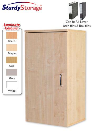 Sturdy Storage - 840mm High Wall Mounted Cupboard Unit - Portrait