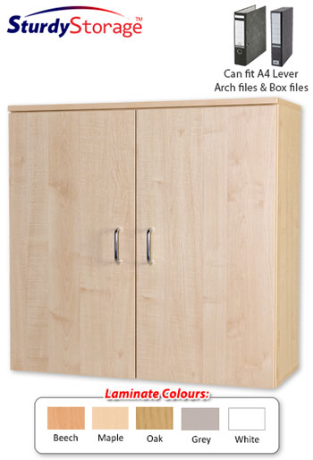 Sturdy Storage - 840mm High Wall Mounted Cupboard Unit