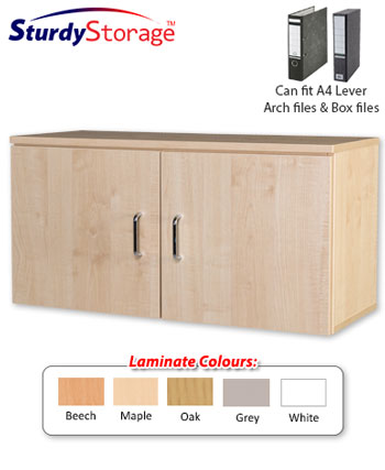 Sturdy Storage - 840mm Wide Wall Mounted Cupboard Unit - Landscape