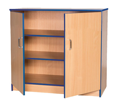 Sturdy Storage - 1000mm High Cupboard with Coloured Edge 