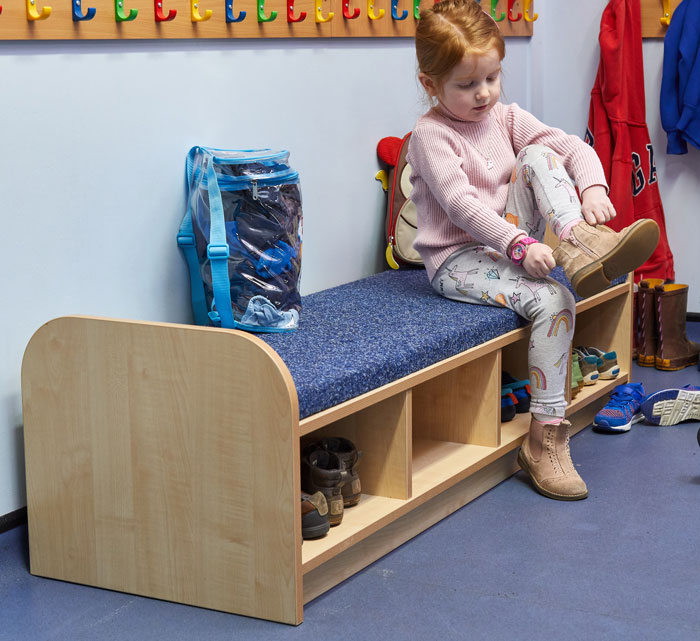 KubbyClass Carpeted Cloakroom Seat