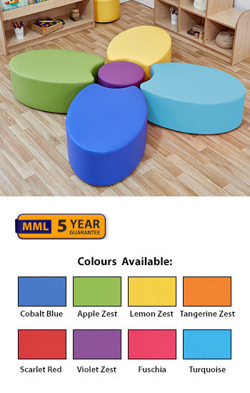 Acorn Primary Petal Foam Seat (Set of Four & Dot)