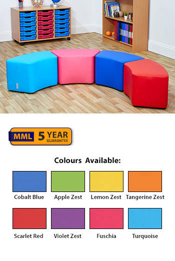 Acorn Primary Small Curve Foam Seat - (Set of Four)