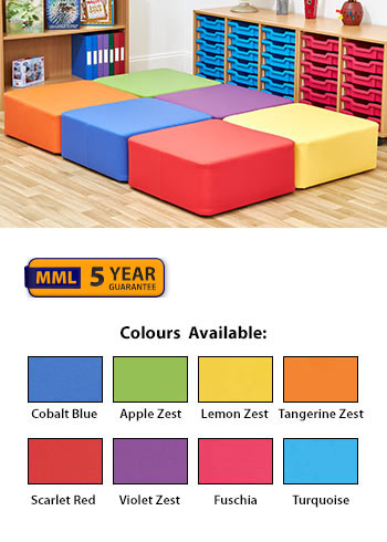 Acorn Primary Large Square Foam Seats - (Set of Six)