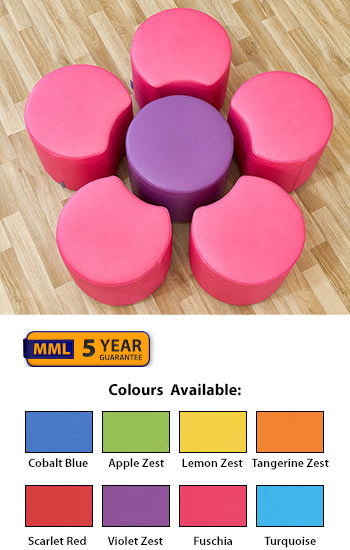 Acorn Early Years Flower Set - (Five Petals and One Dot Seat)