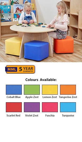 Acorn Early Years Activity Table with Four Cube Seats