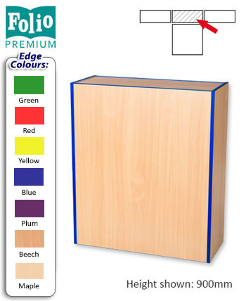 Folio Premium Flat Top Library Blanking Unit 750mm Wide - 5 Heights