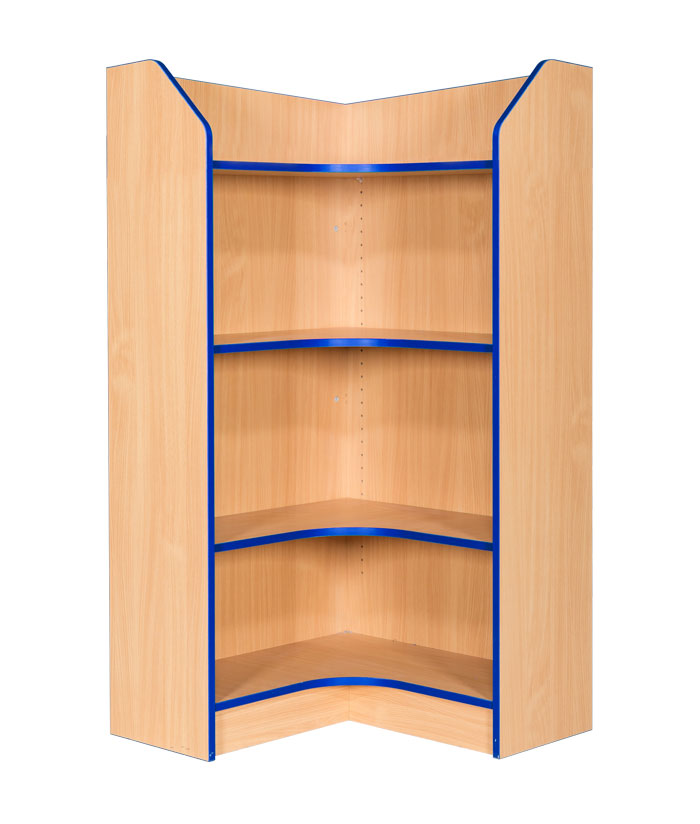 Folio Premium Internal Corner Bookcase 750 x 750mm - 5 Heights