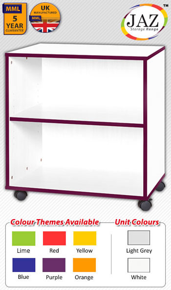 Jaz Storage Range - Double Width Shelf Storage Unit