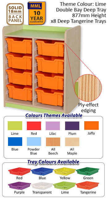 KubbyClass Double Bay Deep Tray Units - 5 Heights