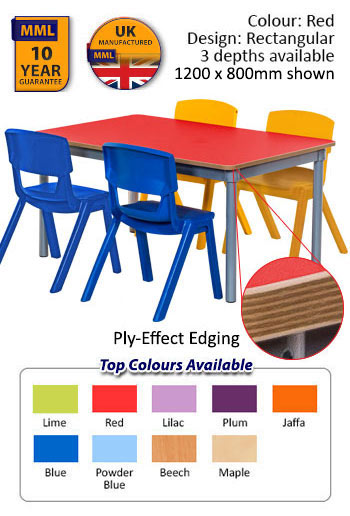 KubbyClass Rectangular Tables - 1200mm Length