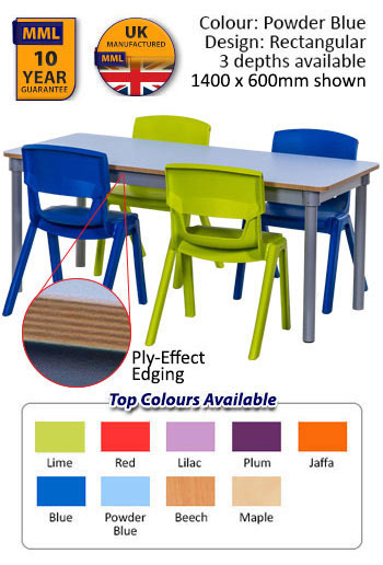 KubbyClass Rectangular Tables - 1400mm Length