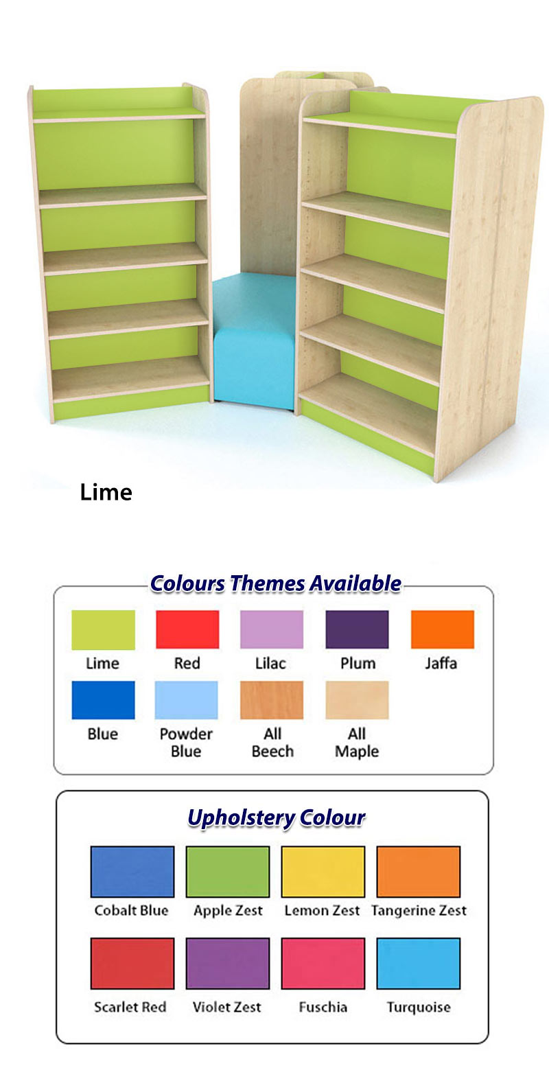 KubbyClass Library Island- Set S