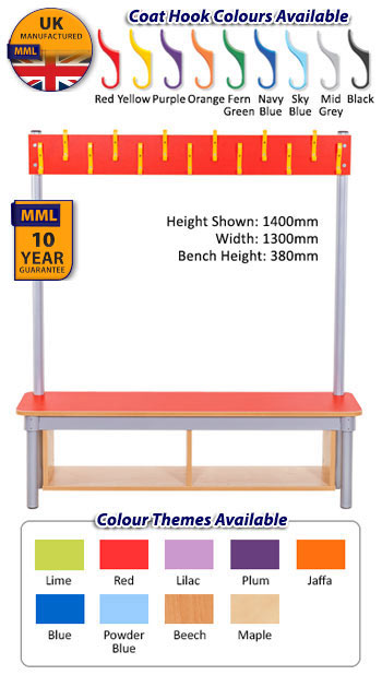 KubbyClass Single Sided Coat Tidy - 1400mm Height