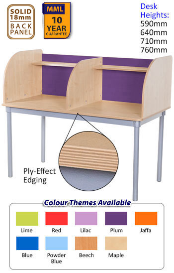 KubbyClass Curved Double Carrel