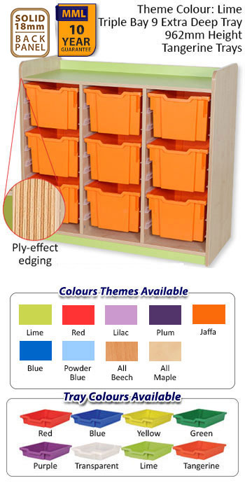 KubbyClass Triple Bay Deep Tray Units - 5 Heights