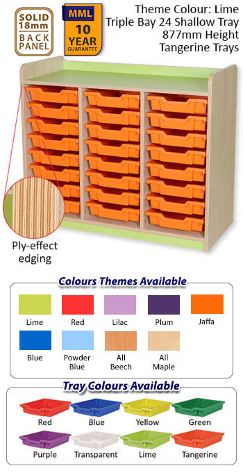 KubbyClass Triple Bay Shallow Tray Units - 5 Heights