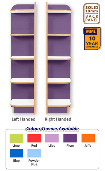 KubbyClass® Library End Bookcase - Polar