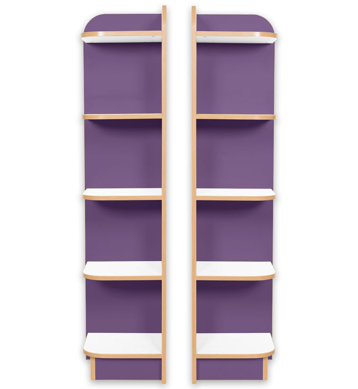 KubbyClass Library End Bookcase - Polar
