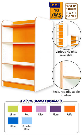 KubbyClass® Double Sided Library Bookcase - Polar