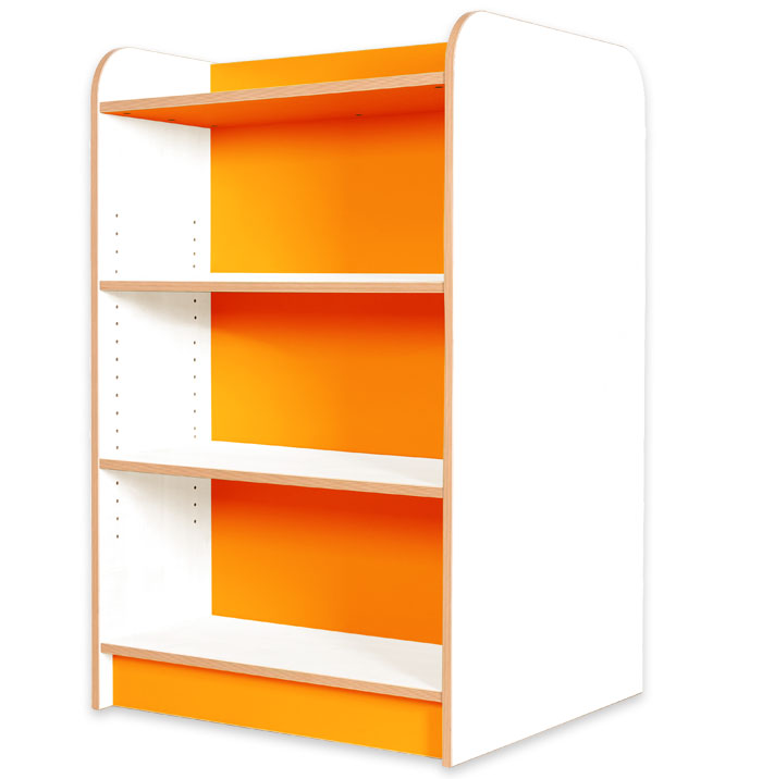 KubbyClass Double Sided Library Bookcase - Polar