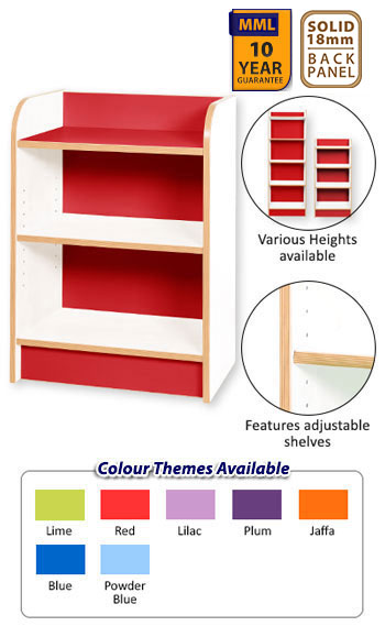 KubbyClass Slimline Library Bookcases - Polar