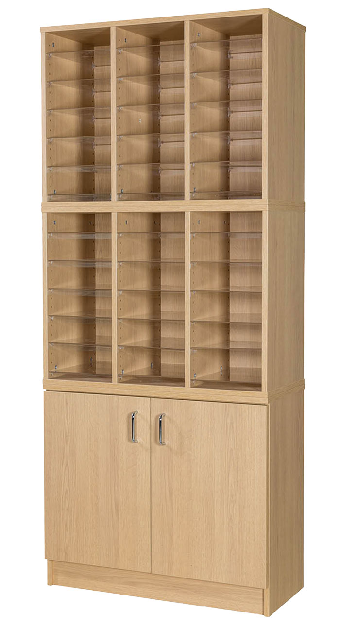 36 Space Pigeonhole Unit with Cupboard