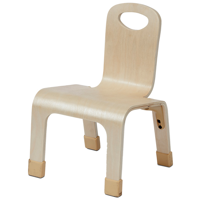 Wooden Stacking One Piece Chair - Pack of 4