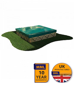 Outdoor Wooden Sandpit With PVC Cover