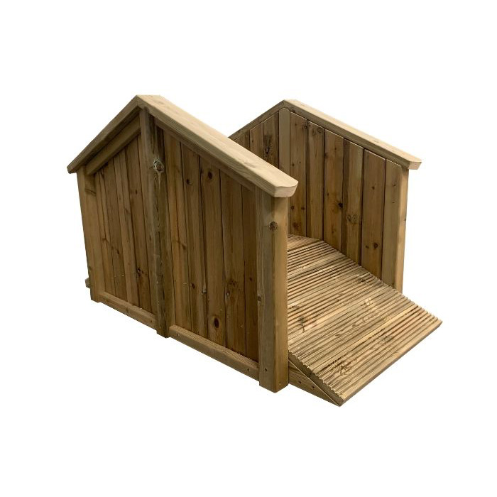 Outdoor Wooden Toddler Bridge