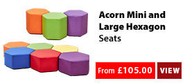 Acorn Mini and Large Hexagon Seats