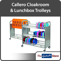 Callero Cloakroom & Lunchbox Trolleys