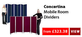 Concertina Mobile Room Dividers