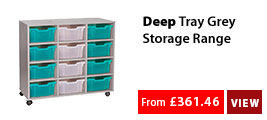 Deep Tray White Storage Range