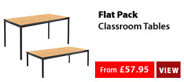 Flat Pack Classroom Tables