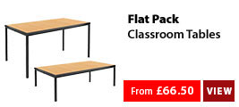 Flat Pack Classroom Tables