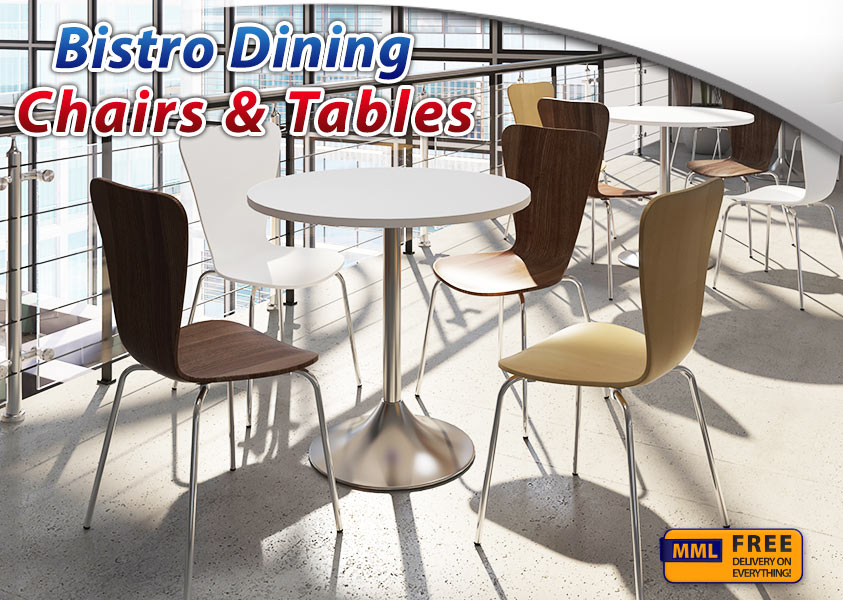 Bistro dining chair and tables graphic