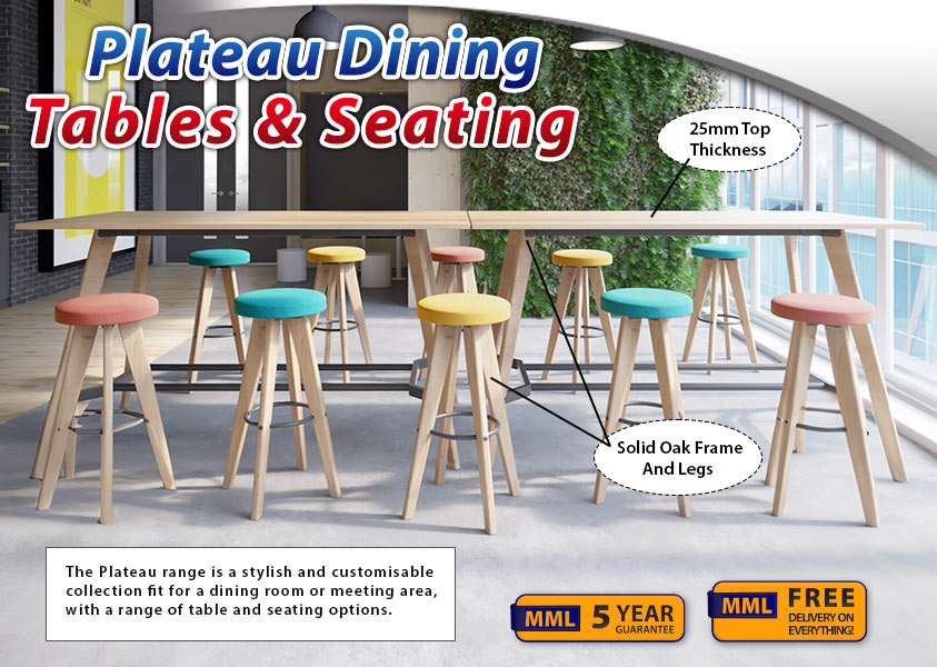 Plateau Dining Tables and Seating - graphic