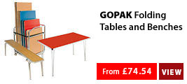 GOPAK and Spaceright Folding Tables & Benches