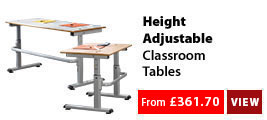 Height-Adjustable Classroom Tables