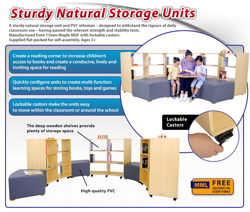 Sturdy Natural Storage Units - Graphic