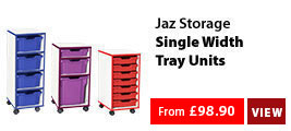 Jaz Range Single Width Tray Units