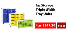 Jaz Range Triple Width Tray Units