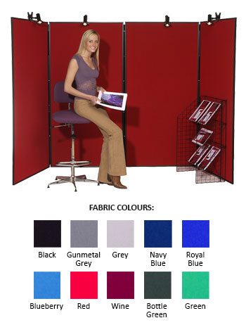 4-Panel Jumbo Display Stand - PVC Frame