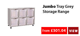 Jumbo Tray Grey Storage Range