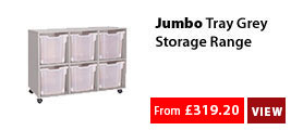 Jumbo Tray Grey Storage Range