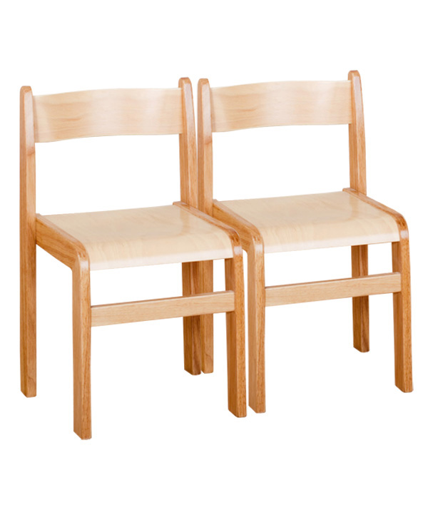 Wooden Chair (Set of 2) Natural/Natural