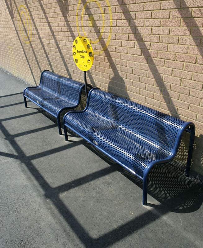 Adult Metal Bench - Thermal Plastic Coating (Bolt Fixings)