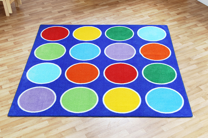 Rainbow Circle Placement Carpet - 2m x 2m